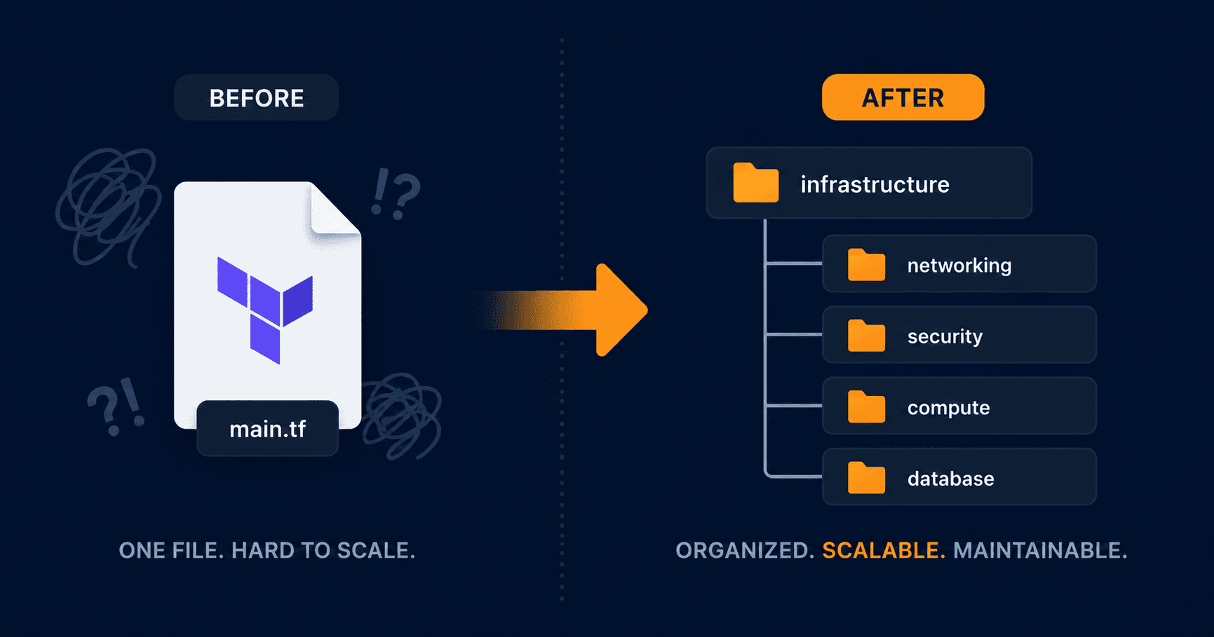 Refactoring Terraform: From One File to Modules
